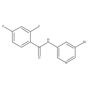 N-(5-bromopyridin-3-yl)-2,4-difluorobenzamide结构式