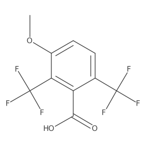 3-Methoxy-2,6-bis(trifluoromethyl)benzoic acid结构式