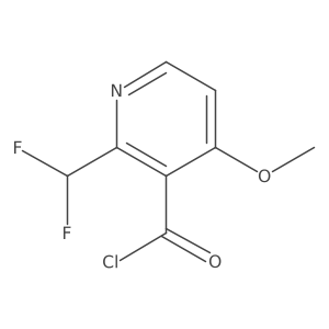 2-(Difluoromethyl)-4-methoxypyridine-3-carbonyl chloride Structure