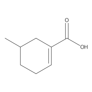 5-Methyl-1-cyclohexene-1-carboxylic acid结构式
