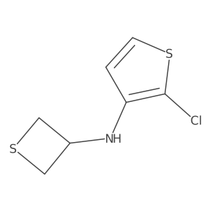 2-Chloro-N-(thietan-3-yl)thiophen-3-amine Structure