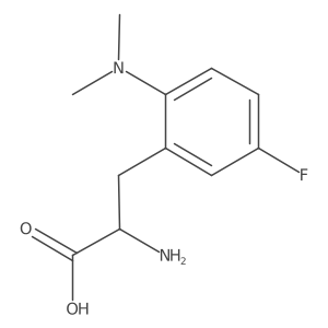 2-Amino-3-[2-(dimethylamino)-5-fluorophenyl]propanoic acid结构式