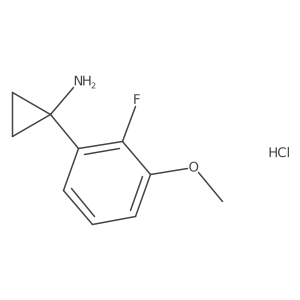 1-(2-Fluoro-3-methoxyphenyl)cyclopropan-1-amine hydrochloride Structure