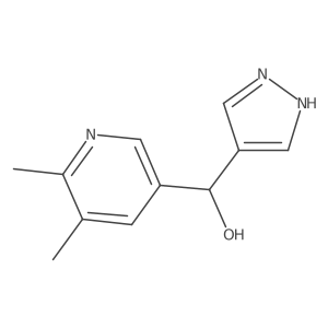 (5,6-dimethylpyridin-3-yl)(1H-pyrazol-4-yl)methanol Structure
