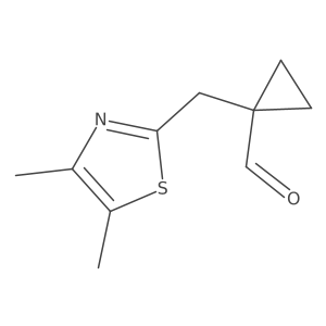 1-[(Dimethyl-1,3-thiazol-2-yl)methyl]cyclopropane-1-carbaldehyde结构式