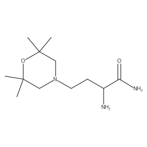 2-Amino-4-(2,2,6,6-tetramethylmorpholin-4-yl)butanamide结构式