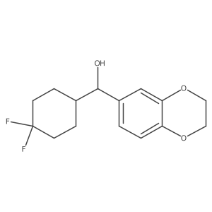 1,4-Benzodioxin-6-methanol, I+/--(4,4-difluorocyclohexyl)-2,3-dihydro- Structure