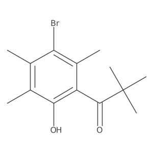 1-(3-Bromo-6-hydroxy-2,4,5-trimethylphenyl)-2,2-dimethylpropan-1-one Structure
