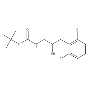 tert-butyl N-[2-amino-3-(2,6-difluorophenyl)propyl]carbamate Structure