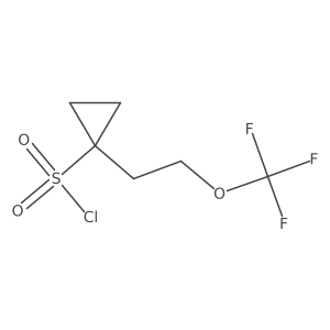 1-[2-(Trifluoromethoxy)ethyl]cyclopropane-1-sulfonyl chloride Structure