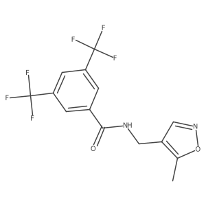 N-((5-methylisoxazol-4-yl)methyl)-3,5-bis(trifluoromethyl)benzamide Structure
