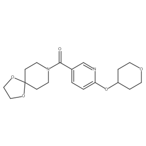 1,4-dioxa-8-azaspiro[4.5]decan-8-yl(6-((tetrahydro-2H-pyran-4-yl)oxy)pyridin-3-yl)methanone Structure