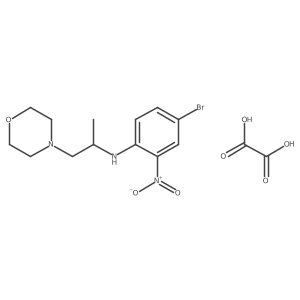 (R)-4-Bromo-N-(1-morpholinopropan-2-yl)-2-nitroaniline oxalate结构式