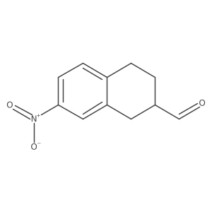 7-Nitro-1,2,3,4-tetrahydronaphthalene-2-carbaldehyde结构式