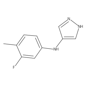 N-(3-Fluoro-4-methylphenyl)-1H-pyrazol-4-amine Structure