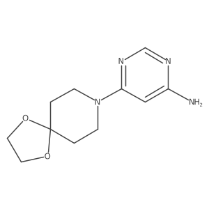 6-(1,4-Dioxa-8-azaspiro[4.5]decan-8-yl)pyrimidin-4-amine Structure