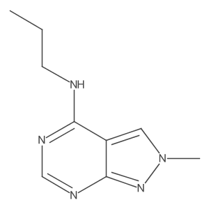2-Methyl-N-propyl-2H-pyrazolo[3,4-d]pyrimidin-4-amine结构式