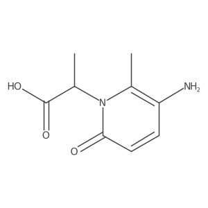 2-(5-Amino-6-methyl-2-oxo-1,2-dihydropyridin-1-yl)propanoic acid Structure
