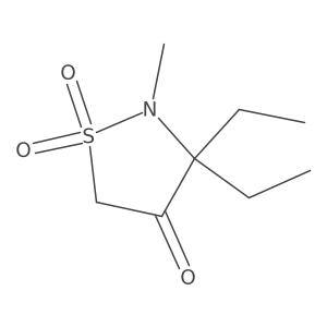 3,3-Diethyl-2-methyl-1lambda6,2-thiazolidine-1,1,4-trione结构式