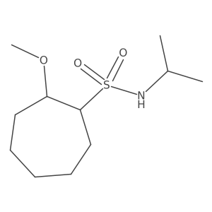 rac-(1R,2S)-2-methoxy-N-(propan-2-yl)cycloheptane-1-sulfonamide Structure