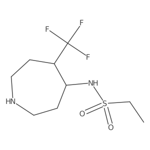 N-[5-(trifluoromethyl)azepan-4-yl]ethane-1-sulfonamide Structure