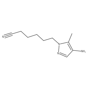 6-(4-amino-5-methyl-1H-pyrazol-1-yl)hexanenitrile Structure