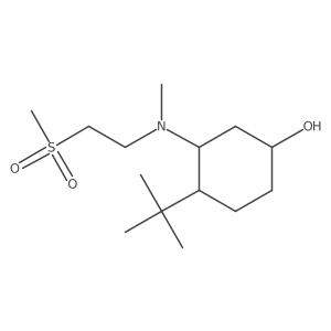 4-Tert-butyl-3-[(2-methanesulfonylethyl)(methyl)amino]cyclohexan-1-ol Structure