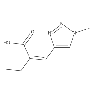 (2E)-2-[(1-methyl-1H-1,2,3-triazol-4-yl)methylidene]butanoic acid结构式