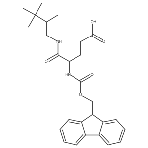 4-({[(9H-fluoren-9-yl)methoxy]carbonyl}amino)-4-[(2,3,3-trimethylbutyl)carbamoyl]butanoic acid结构式