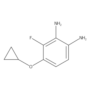4-Cyclopropoxy-3-fluorobenzene-1,2-diamine Structure