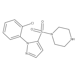 1-{[1-(2-chlorophenyl)-1H-pyrazol-5-yl]sulfonyl}piperazine Structure