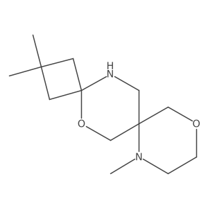 2,2,8-Trimethyl-5,11-dioxa-8,14-diazadispiro[3.2.5^{7}.2^{4}]tetradecane结构式