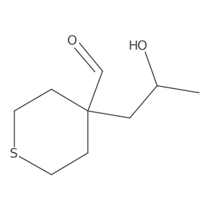 4-(2-Hydroxypropyl)thiane-4-carbaldehyde Structure