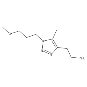 2-[1-(3-methoxypropyl)-5-methyl-1H-1,2,3-triazol-4-yl]ethan-1-amine Structure