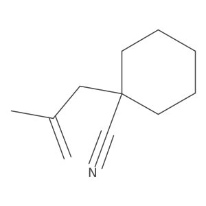 1-(2-Methylprop-2-en-1-yl)cyclohexane-1-carbonitrile Structure