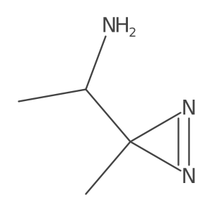 1-(3-methyl-3H-diazirin-3-yl)ethan-1-amine结构式