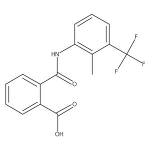 2-({[2-Methyl-3-(trifluoromethyl)phenyl]amino}carbonyl)benzoic acid结构式
