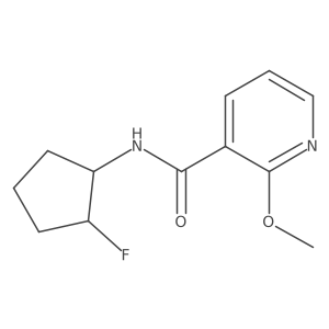 N-(2-fluorocyclopentyl)-2-methoxypyridine-3-carboxamide结构式