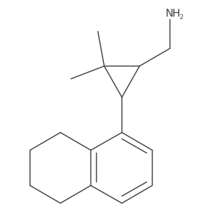 rac-[(1R,3R)-2,2-dimethyl-3-(5,6,7,8-tetrahydronaphthalen-1-yl)cyclopropyl]methanamine Structure