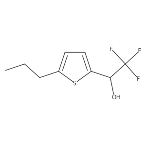 (1R)-2,2,2-trifluoro-1-(5-propylthiophen-2-yl)ethan-1-ol Structure