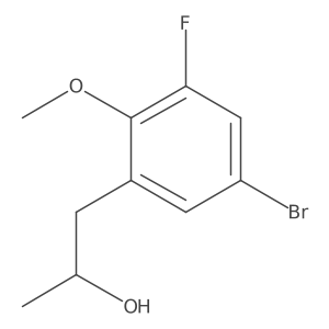 (2R)-1-(5-bromo-3-fluoro-2-methoxyphenyl)propan-2-ol Structure