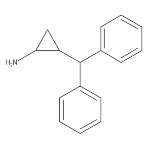 rac-(1R,2S)-2-(diphenylmethyl)cyclopropan-1-amine结构式