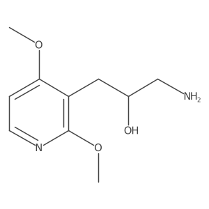 1-Amino-3-(2,4-dimethoxypyridin-3-yl)propan-2-ol Structure