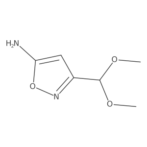 3-(Dimethoxymethyl)-1,2-oxazol-5-amine结构式