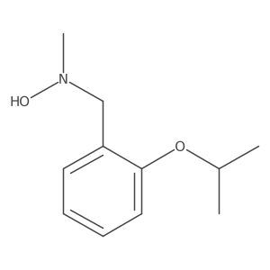 N-methyl-N-{[2-(propan-2-yloxy)phenyl]methyl}hydroxylamine Structure
