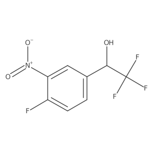 2,2,2-Trifluoro-1-(4-fluoro-3-nitrophenyl)ethan-1-ol Structure