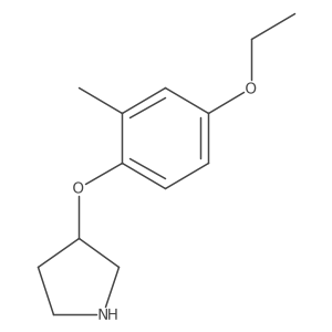 3-(4-Ethoxy-2-methylphenoxy)pyrrolidine Structure