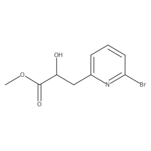 Methyl 3-(6-bromopyridin-2-yl)-2-hydroxypropanoate结构式