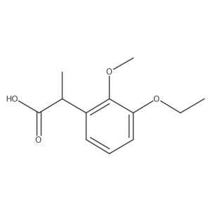 2-(3-Ethoxy-2-methoxyphenyl)propanoic acid结构式