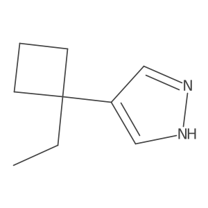 4-(1-ethylcyclobutyl)-1H-pyrazole Structure